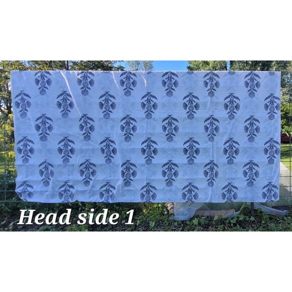 Pottery Barn Organic Cotton CA King Duvet Cover + 2 King Shams Annelyse Gray - Picture 3 of 12